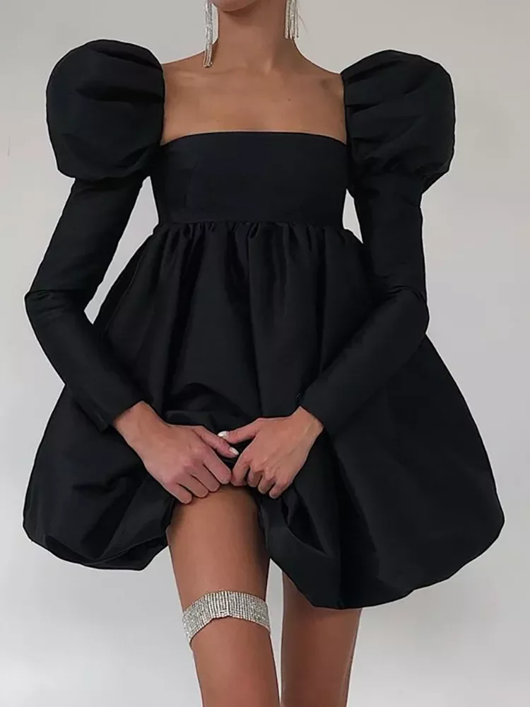 Mnealways18 женское вечернее платье с пышными рукавами шикарное бальное квадратным