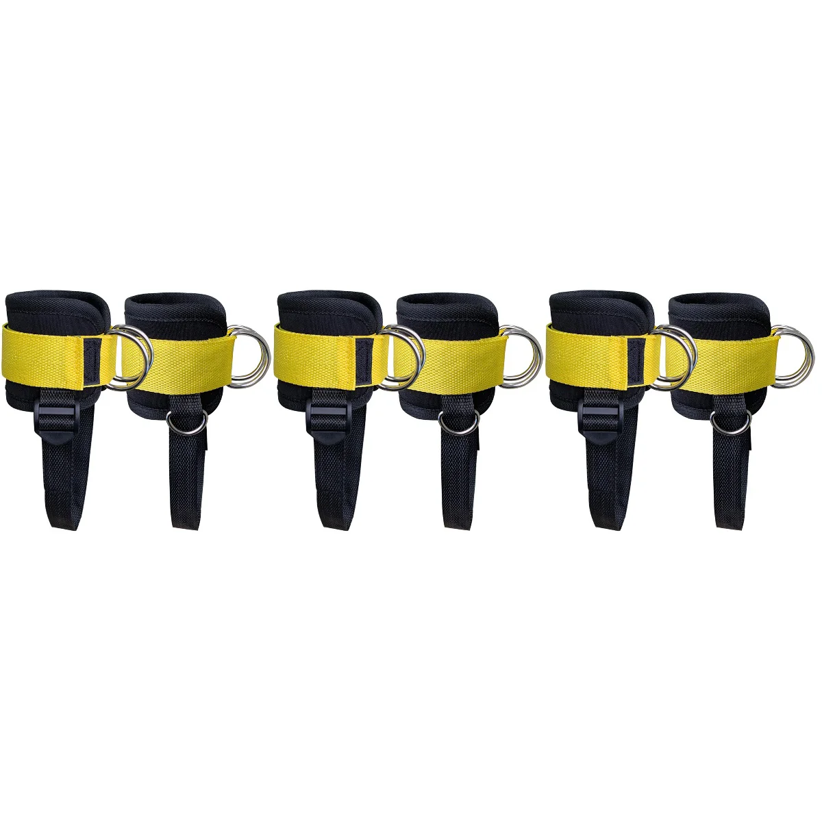 

3 Sets of Practical Ankle Strap Adjustable Buckle Ankle Fixation Band Leg Training Ankle Strap Tool