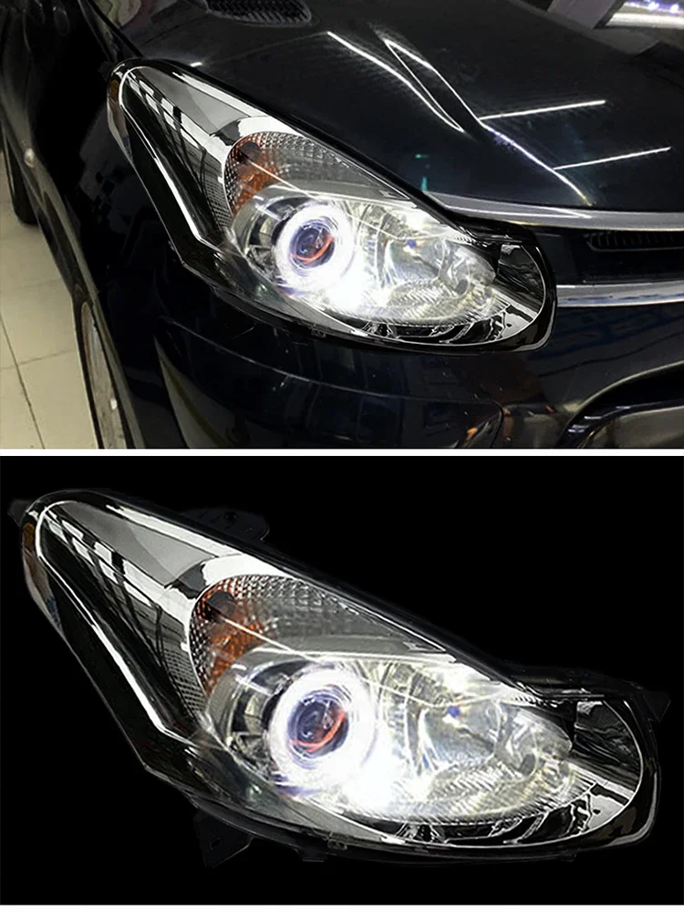 Кастомизированные светодиодные фары Full LED для Citroen C2 2006-2012 с биксеноновыми линзами и дневными ходовыми огнями (DRL) (art.: 3920dbd46c8a6) - 3920dbd46c8a6