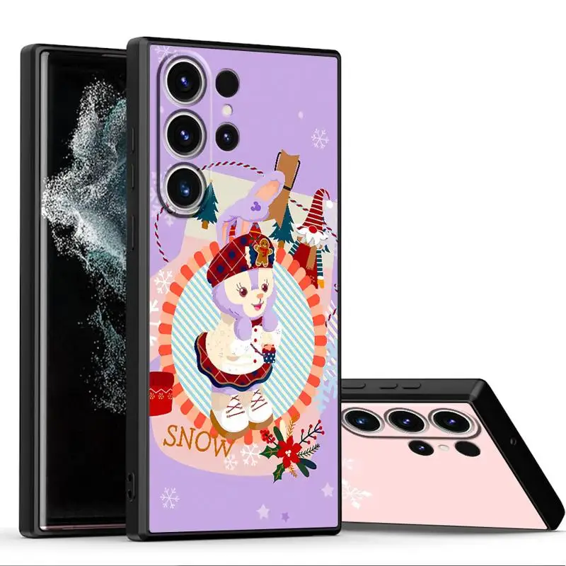 Чехол для телефона Disney Christmas StellaLou Duffy Samsung Galaxy S24 Ultra S23 S22 S21 Plus S20 FE Note 20 10Plus мягкий
