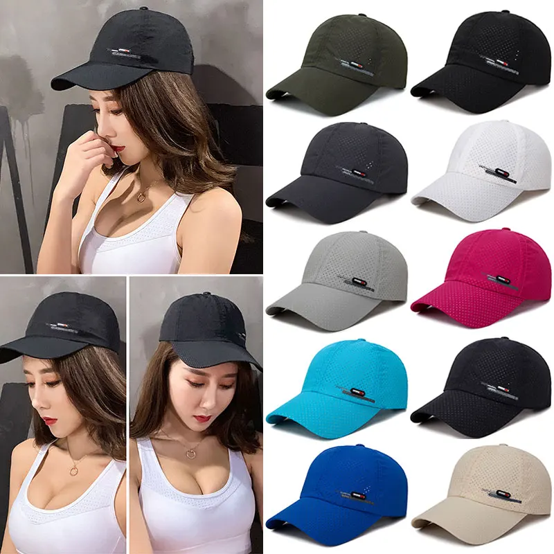

Dry Running Baseball Summer Mesh 8 Colors Gorras Cap Cap Visor Mens Hat Sport Cool Fashion 2022 Hot Quick Outdoor Popular New