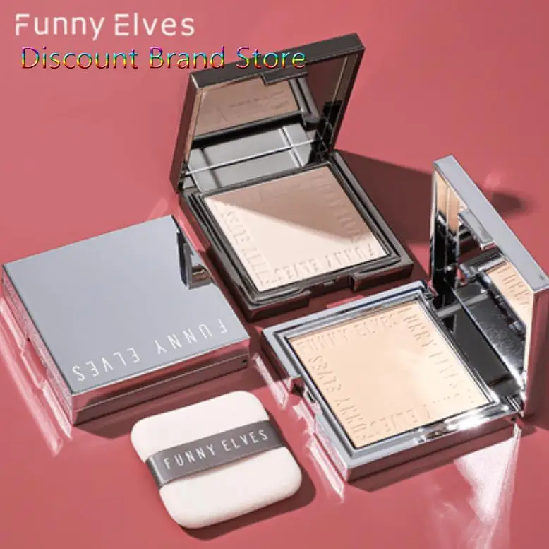 

Funnyelves Soft Focus Powder Oil Control Makeup Dry And Wet Photosensitive Pore Powder Long-Lasting Face Makeup Cosmetic