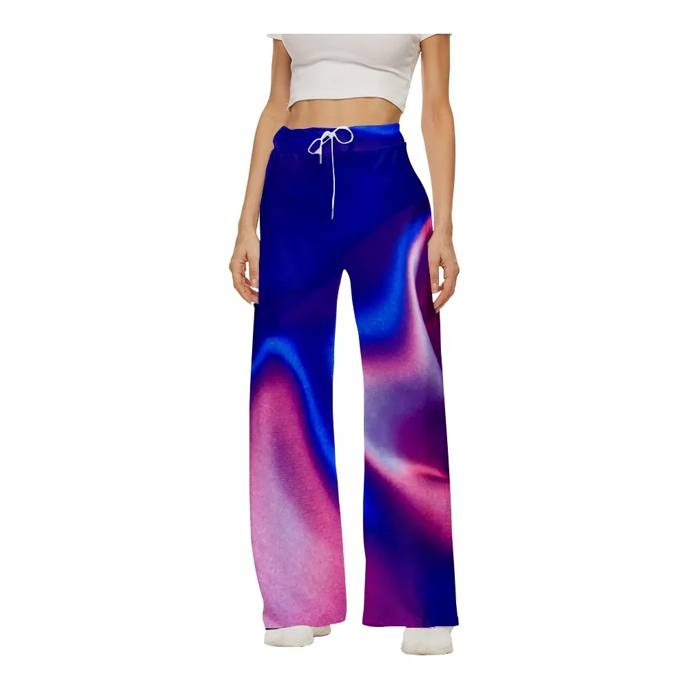 SOJINM Women Printing Summer Wide Leg Pants Baggy Sweatpants Joggers Fashion Bottoms Streetwear Casual Trousers 5XL