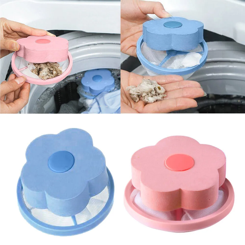 

New Washing Machine Hair Removal Catcher Filter Mesh Pouch Cleaning Balls Bag Dirty Fibers Collector Filter Laundry Ball Discs