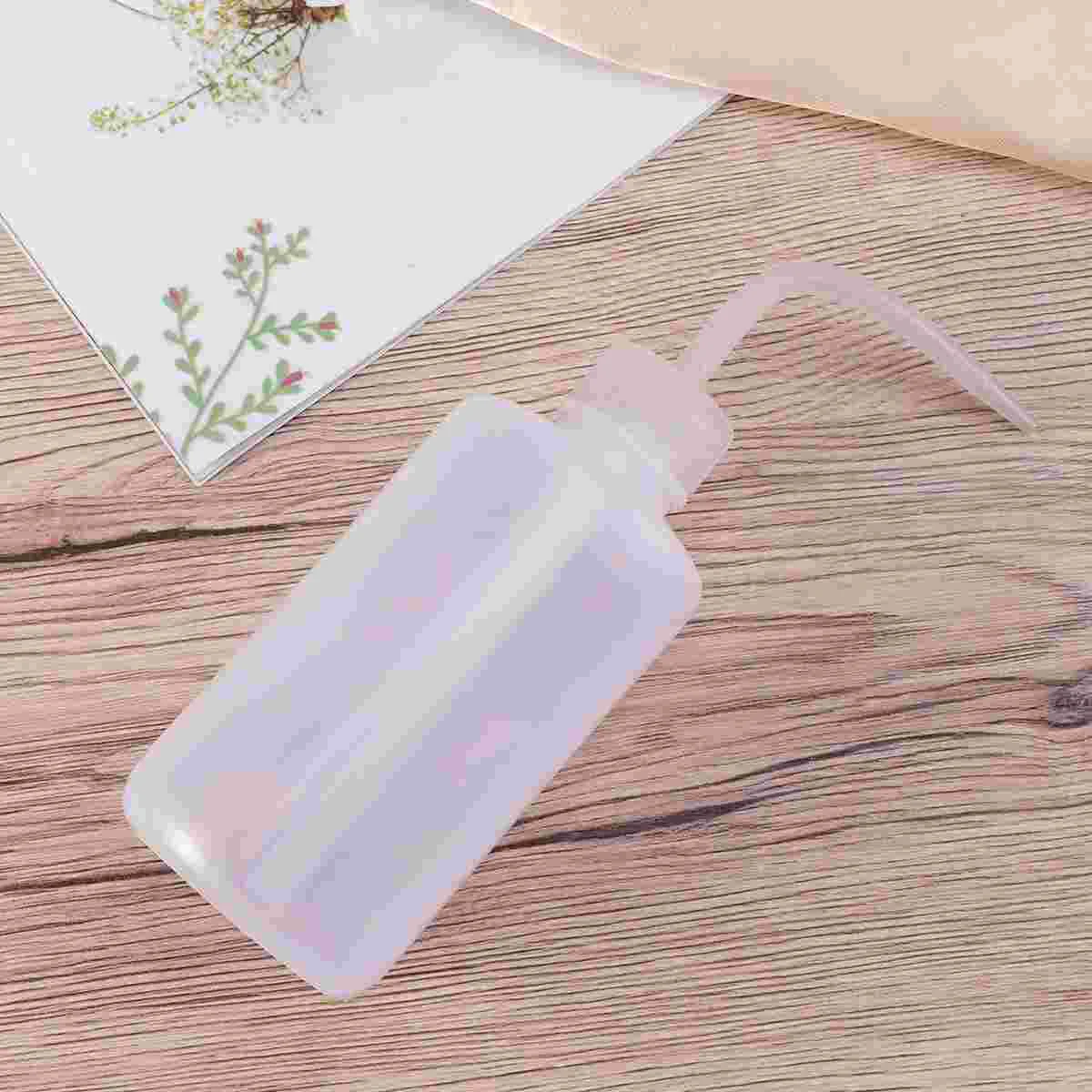 

250ml Ink Empty Bottle Long Mouth Pigment Storage Container Plastic Squeeze Bottles