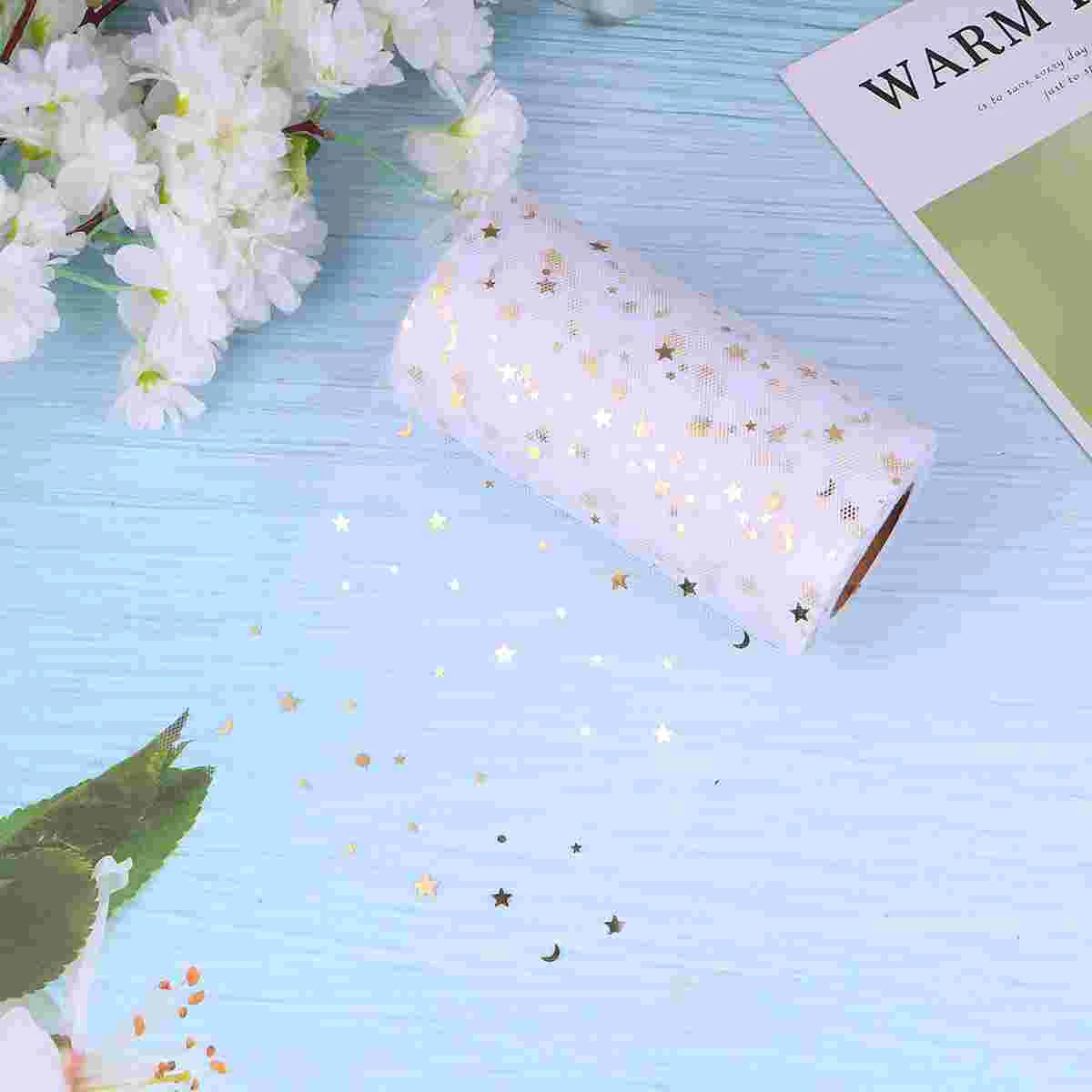 

Tulle Table Ribbon Skirt Rolls Wedding Tutu Fabric Gift Roll Decoration Cloth Sequin Gauze Runner Craft Mesh Glitter Spool