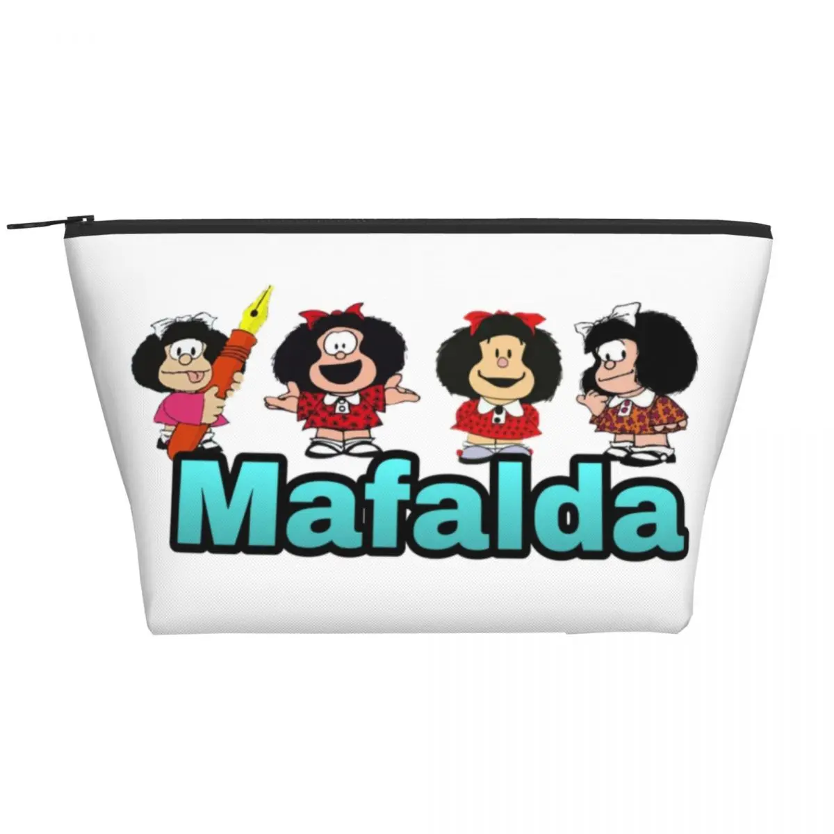 

Женская сумочка для туалетных принадлежностей Quino с рисунком Аргентины, мультяшный органайзер для косметики, дамская сумочка для хранения ...