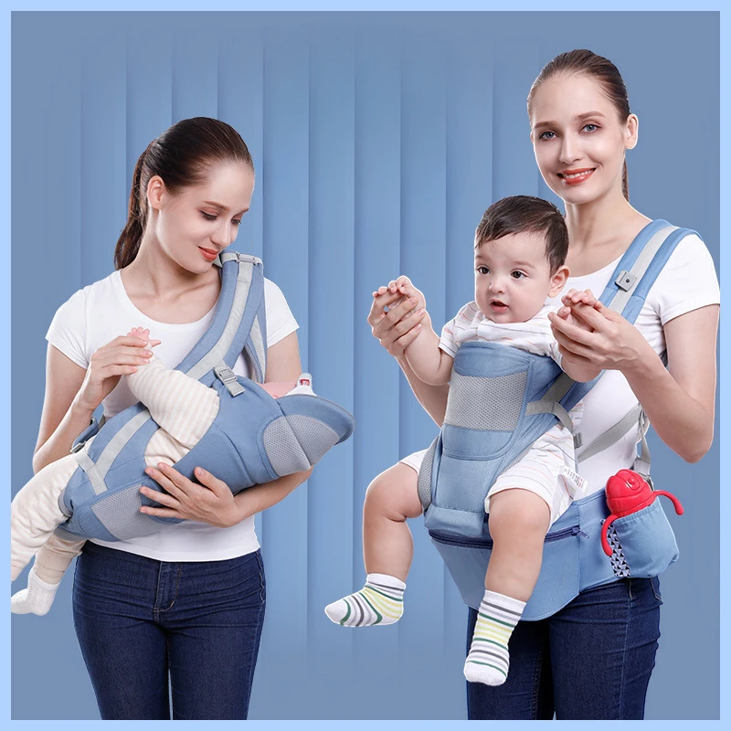 Baby Carrier Waist Stool With Storage Bag Kangaroo Shoulder Swaddle Sling Infant Kid Wrap Ergonomic Backpack Hipseat