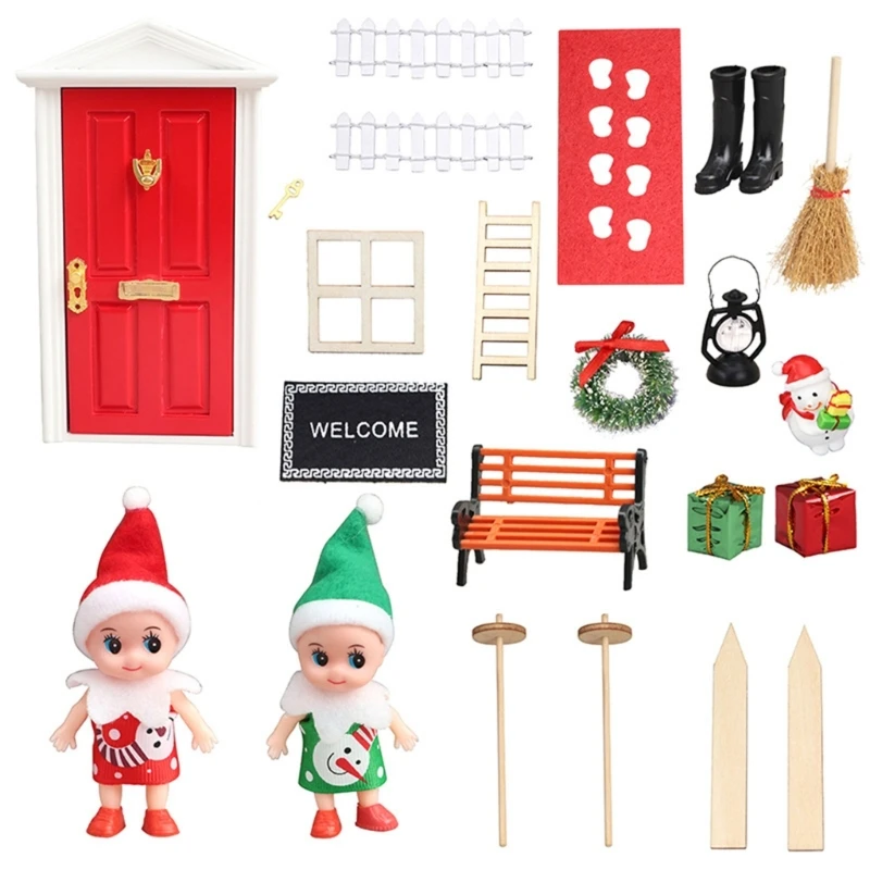 

Mini Christmas Decors for Doll house 1:12 Micro Landscape for Doll House Miniature