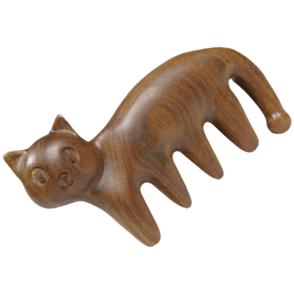 

Kitten Massage Comb Scraping Tools Head Scalp Care Messages Relax Sandalwood Body Acupoint