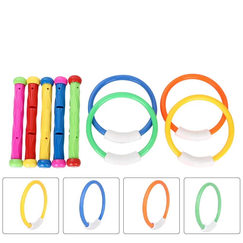 

Diving Toys Household Children Supply Plastic Rings Kids Playthings Wear-resistant Sticks Outdoor Pool Interesting