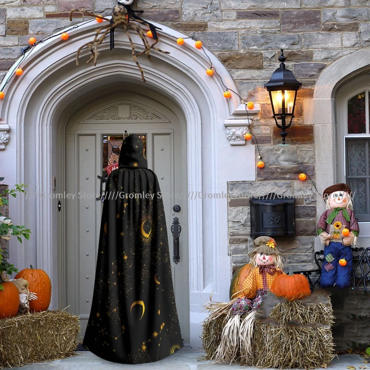 Плащ для косплея в средневековом стиле на Хэллоуин пальто с капюшоном плащ