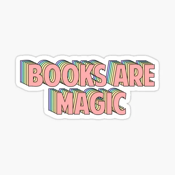 

10 шт. волшебных наклеек «Книги-это Волшебные» для наклеек, мультяшный бампер для багажа, фон для детской комнаты, аниме украшения для стены, милый забавный