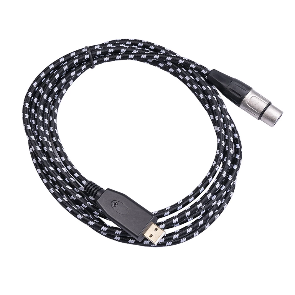 

10FT XLR Female To USB Microphone Cable Adapter 300cm / 10FT For PC Laptop Mic Vocal Recorder Microphone Accessories