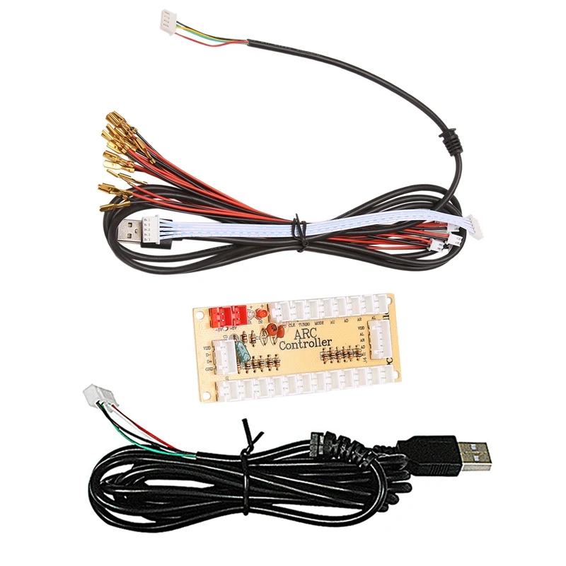 

DIY Arcade Joystick Circuit Board PC Joystick Control Computer Game USB Smart Card Chip Game Console Accessories Encoder