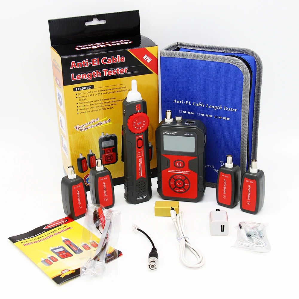 4 пульта BNC LAN измеритель сетевого кабеля Cat5 Cat6 тестер непрерывности