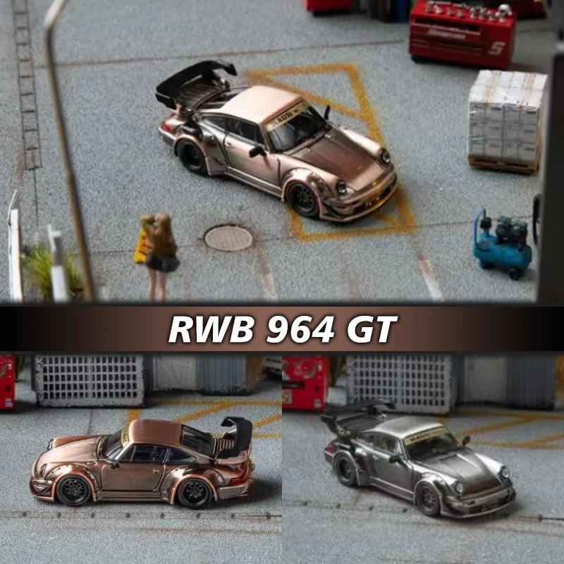STAR 1:64 RWB 964 GT коллекционная титановая модель автомобиля под давлением из