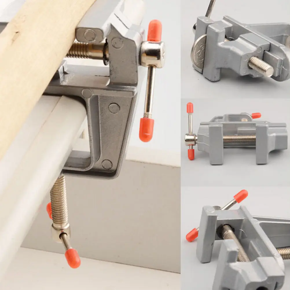 

NEW Arrival 3.5" Aluminum Miniature Small Jewelers Hobby Clamp On Table Bench Vise Mini Tool Vice Muliti-Funcational