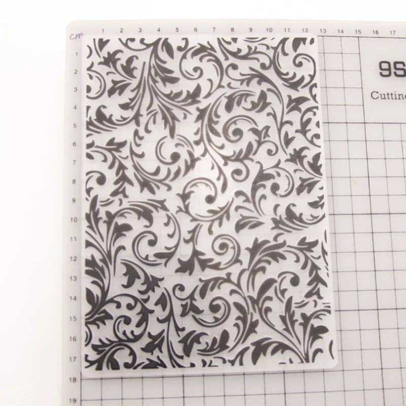 

Flower Vine Embossing Folders Plastic Bump Template DIY Scrapbooking Indentation Cake Photo Album Card Make Stencil 12.6*17.8cm