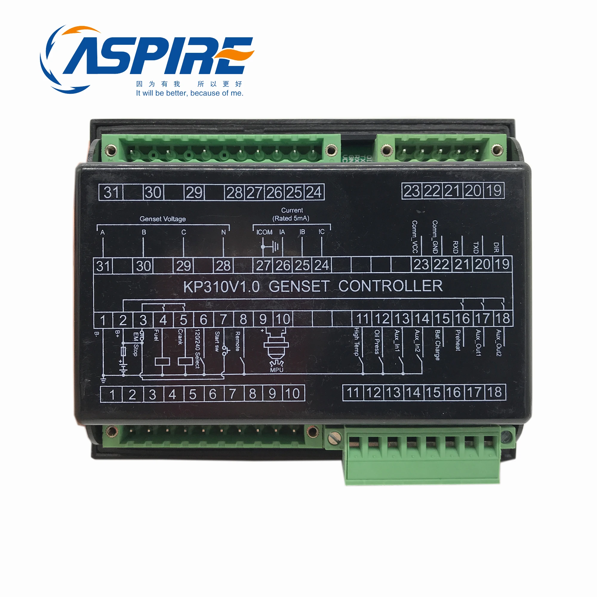 Дешевая электрическая панель управления KP310 V1.0 для дизельного генератора Kama Kipor |