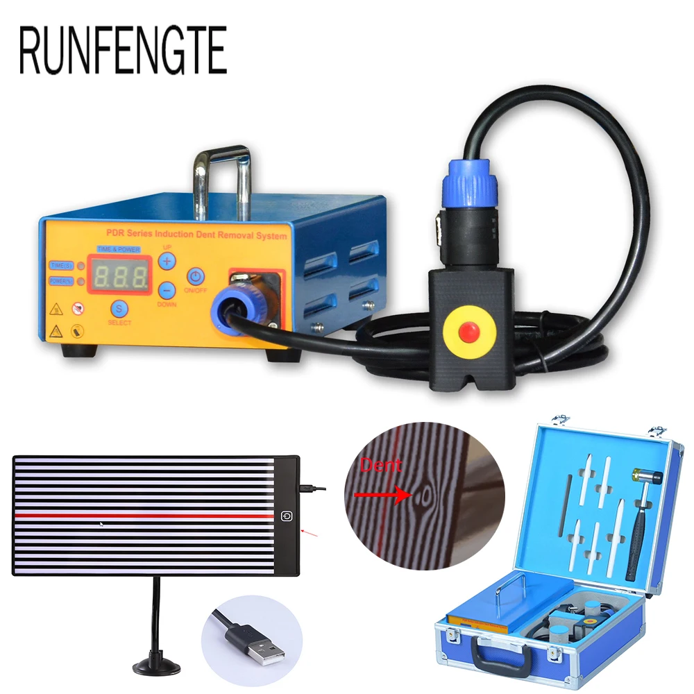 

Car Dent Repair Remover Tool 1000W Induction Heater Dent Repair Machine Auto Body Paintless HotBox With Reflector Lamp