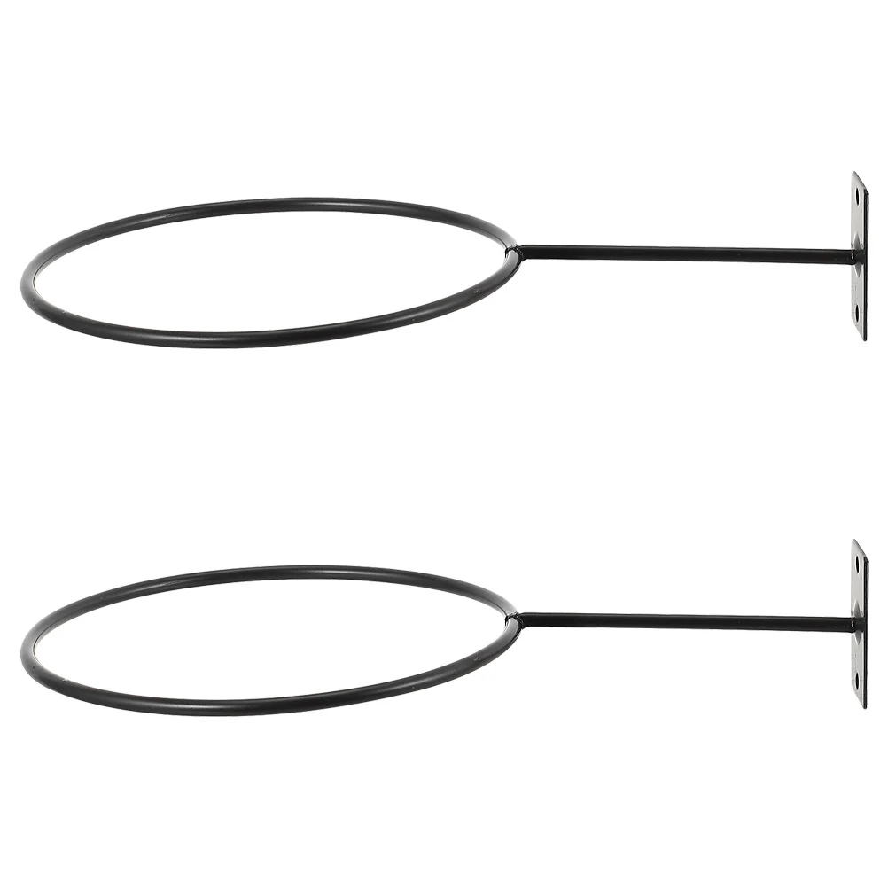 

2 Pcs Ball Bracket Balls Showing Stand Basketball Display Household Hanging Hat Bold Storage Holder Iron