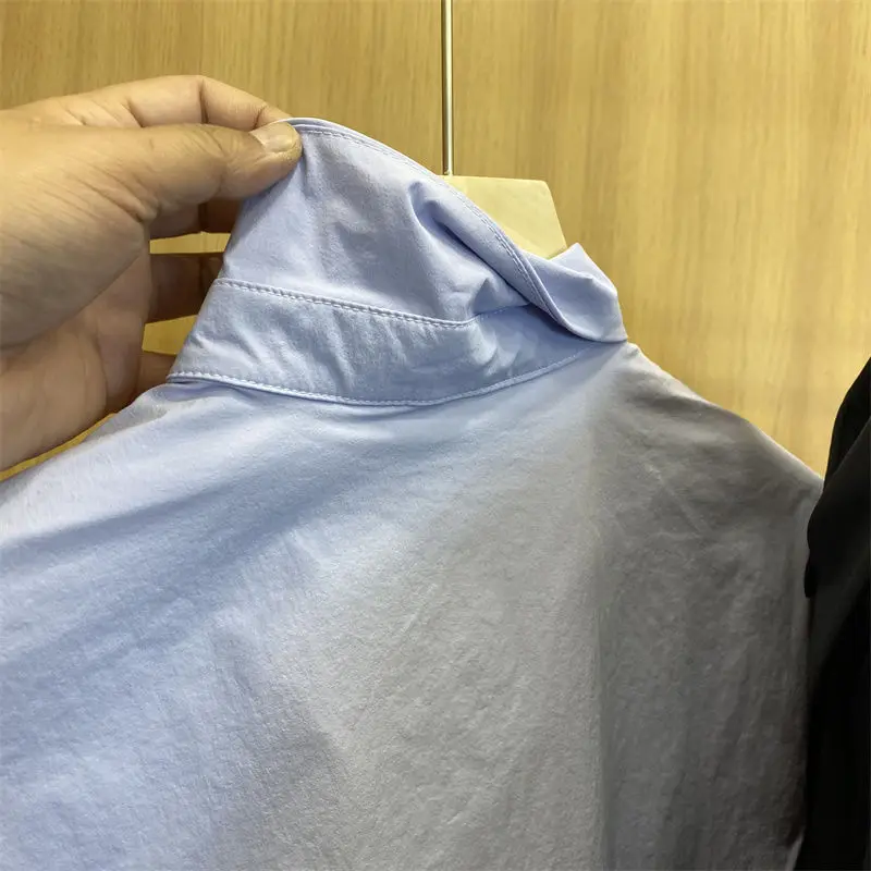 Outdoor Lighweight Quick Dry Men Business Casual Short Sleeve Shirt Summer Fashion Classic Male Shirts Top Quality