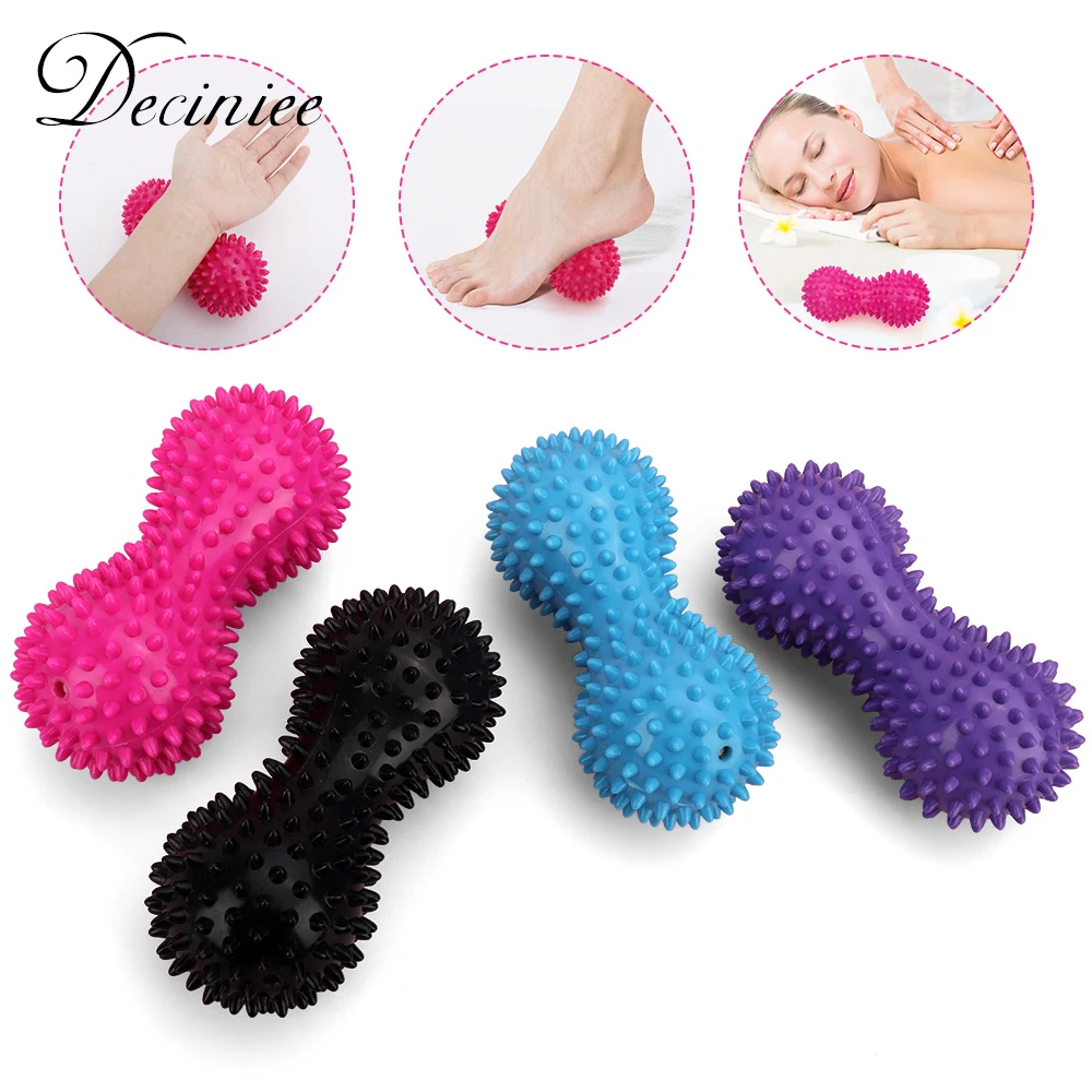 

Peanut Massage Ball Double Head Massage Roller Inflatable Balls Deep Tissue Back Neck Body Trigger Point Muscle Massage Relax