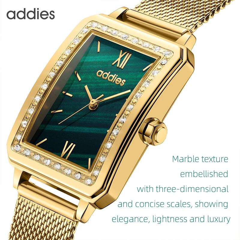 

addies Women Silver Quartz Watch for Female Top Luxury Brand Quartz Watch Women's Mesh Band Fashion Reloj Mujer Women's watch