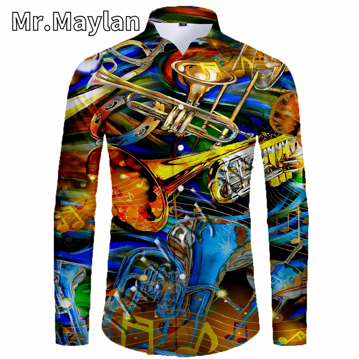 

Saxophone 3D Rock Shirt Hawaiian Shirt Men Spring Long Sleeve Shirt Men Shirts 2022 Oversized 5XL Shirt Camisas Masculinas-057