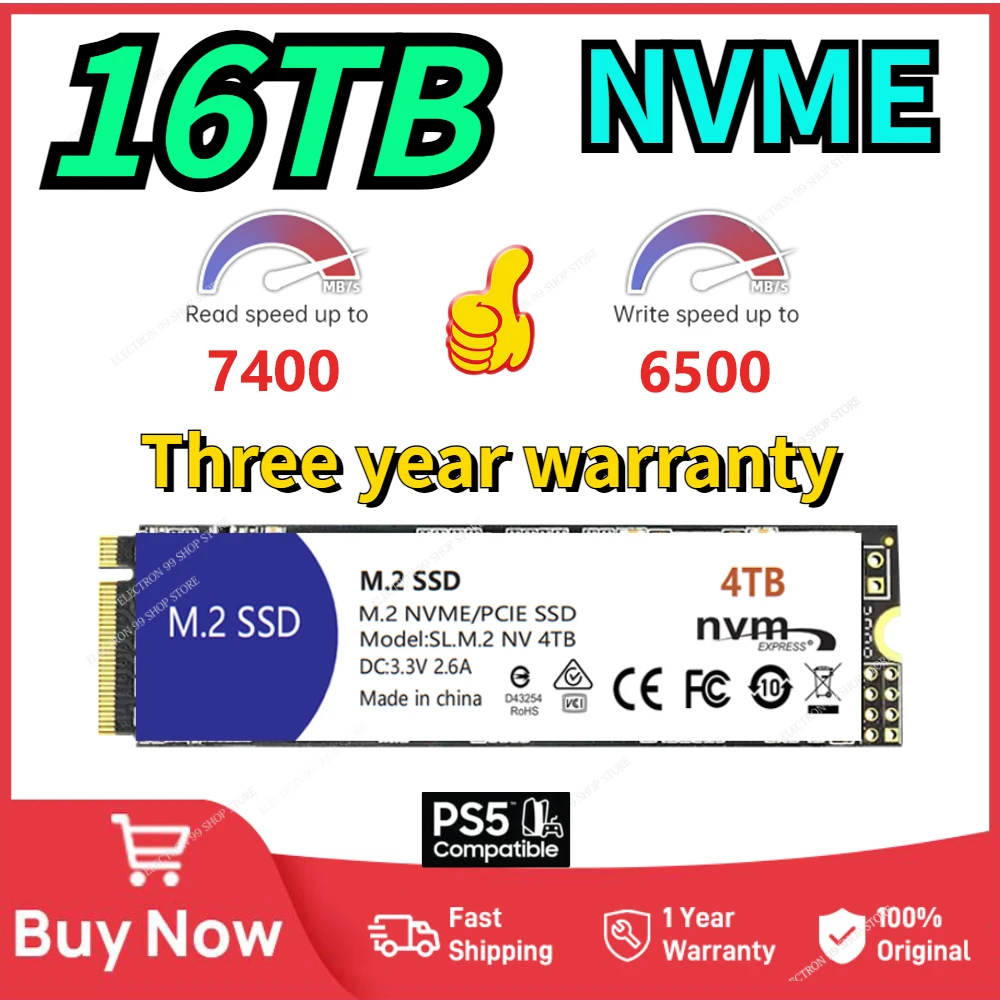 

PS5 2023 New SSD M2 NGFF 4TB 990 PRO 980 250GB Internal Solid State Drive 1TB hdd Hard Disk 970 PRO M.2 2TB for laptop Computer