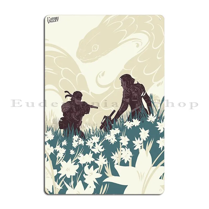 Металлический знак Metal Gear Solid 3 Snake Eater