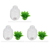 1 set 3pcs luminous pineapple cups glowing drinking bottles for home restaurant