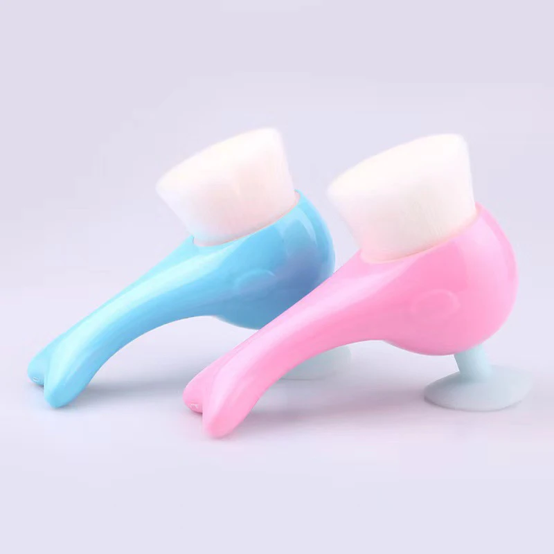 Силиконовая Очищающая щетка для лица в форме Кита глубокого отшелушивания пор