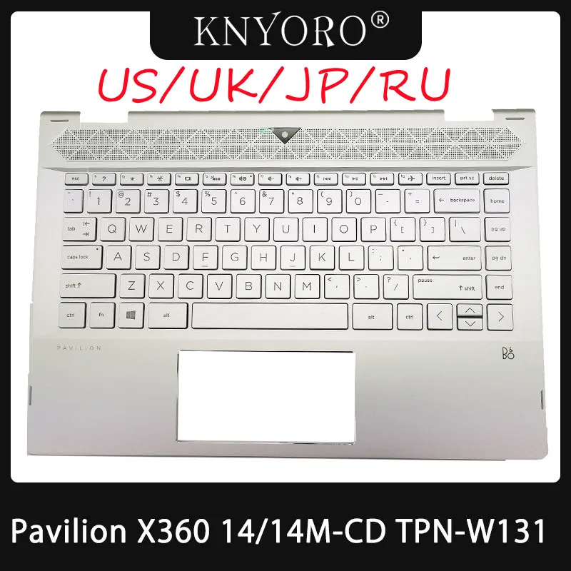 

RU/US/UK/JP клавиатура для ноутбука HP Pavilion X360 14-CD 14M-CD TPN-W131