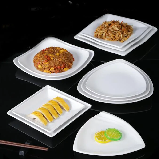 

Белая меламиновая посуда, тарелка для ресторана, горячий горшок, тарелка для ресторана