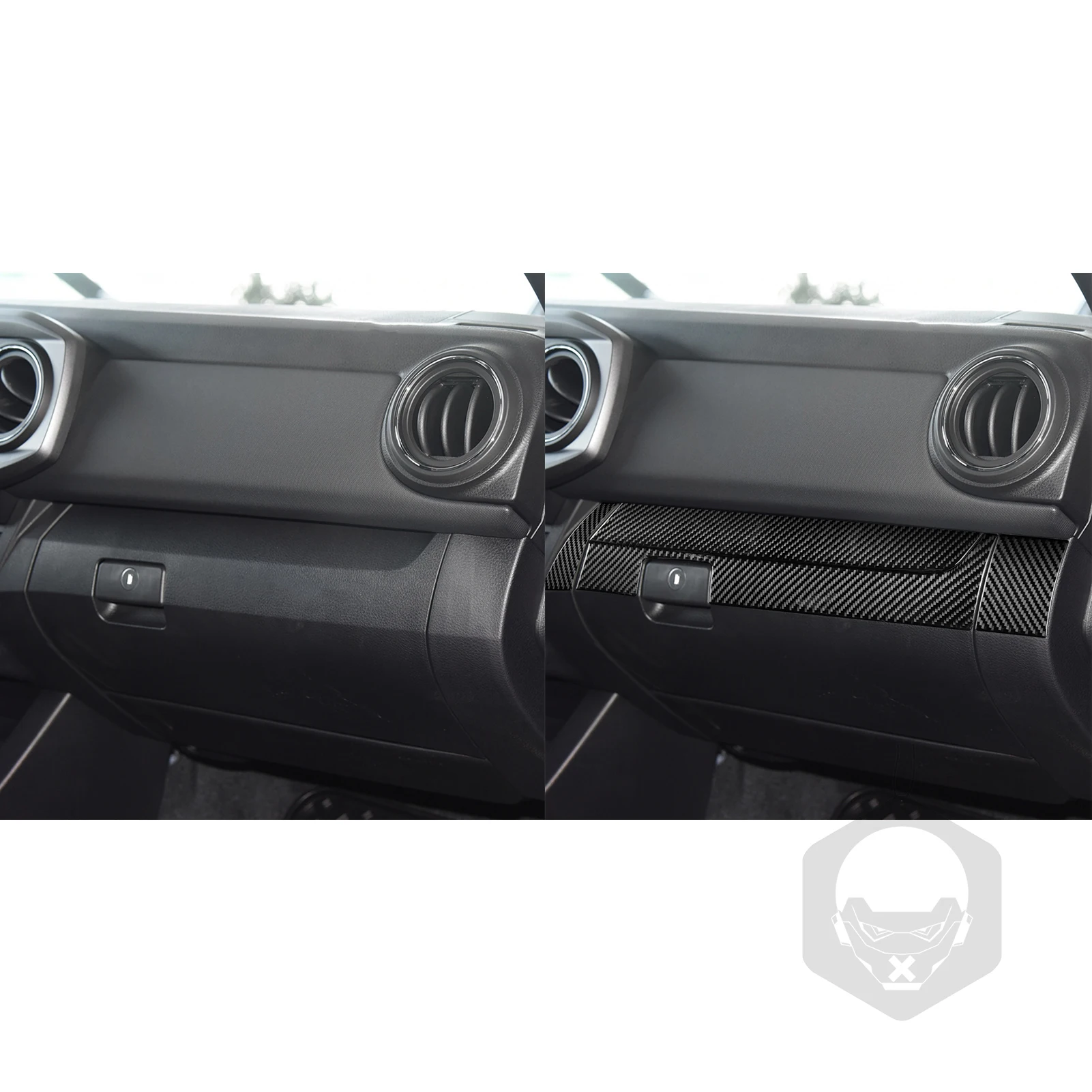 Для Toyota Tacoma 2015-2020 копилот из углеродного волокна ящик для хранения приборной