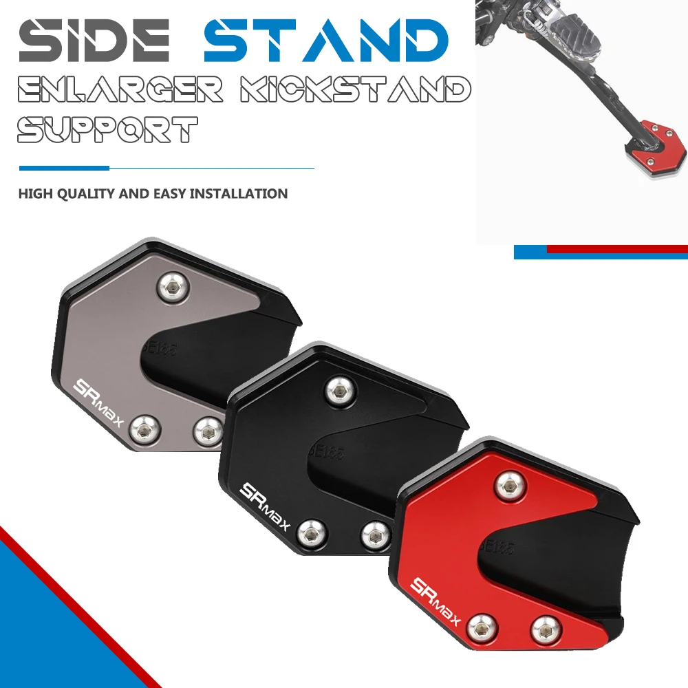 

For APRILIA SRMAX SR MAX 250 SR MAX 300 SR MAX GT Motorcycle Side Stand Extension Kickstand Plate Enlarger Support Extension