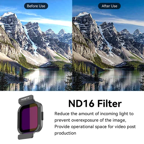 RCSTQ ND Фильтр для линз DJI Flip Оптические стеклянные линзы Регулируемый набор фильтров UV CPL ND8 ND16 ND32 ND64 Мягкие фильтры Аксессуары