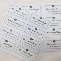 40 80pcspack white thank you stickers best wishes for you sealing labels for small business gift decor packaging label sticker