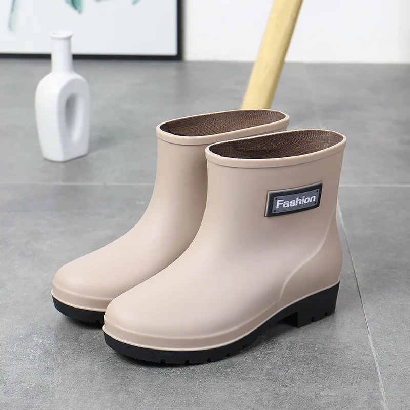 

Fashion Women's Rain Boots Work Outside Wear Rain Boots 2023 New Korean Ladies Rubber Boots Outdoor Non-slip Boots 레인부츠 여성용장화