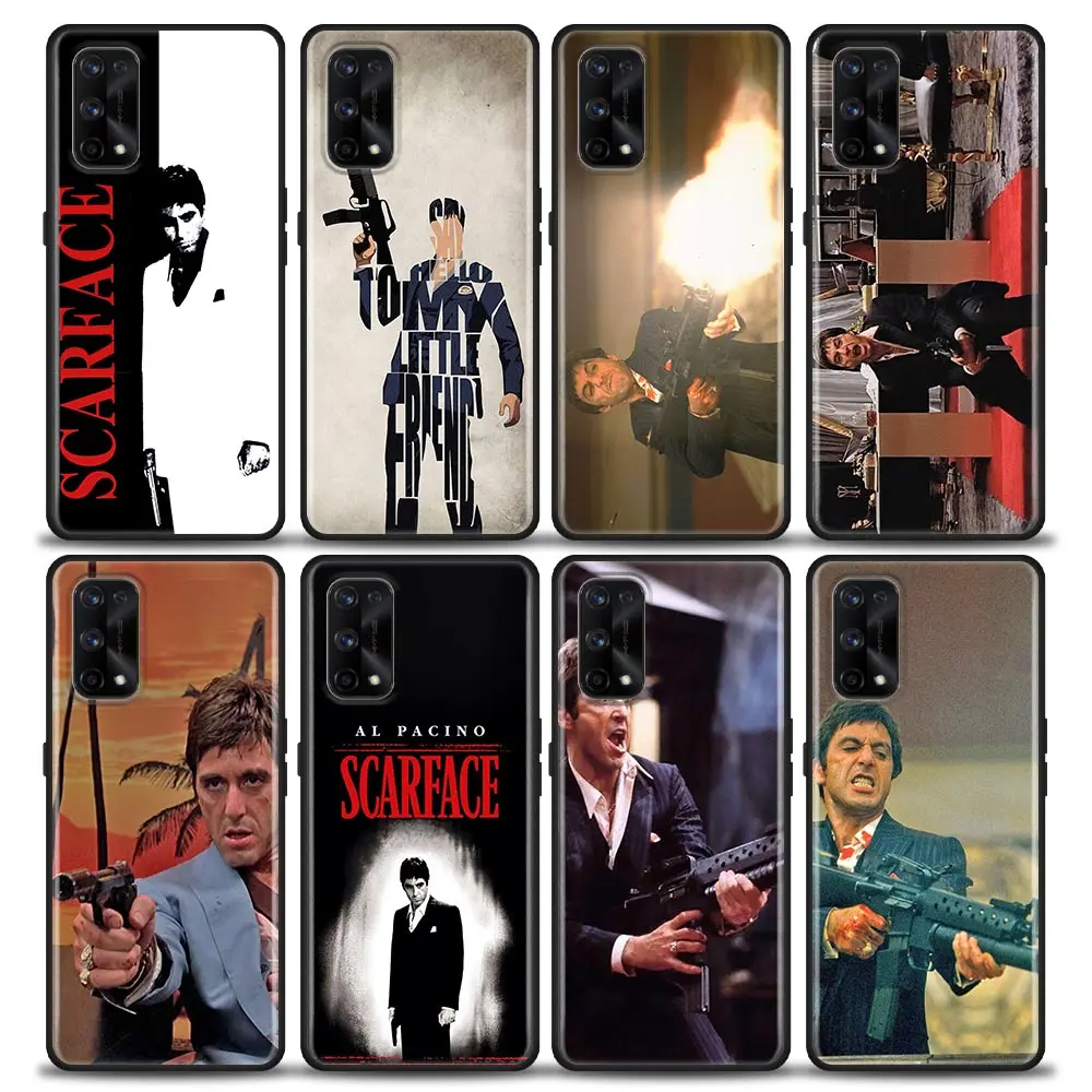 

Scarface Tony Montana Phone Shell for Realme XT GT GT2 5 6 7 7i 8 8i 9i 9 C17 Pro 5G SE Master Neo2 Soft Case Cover Funda Coques