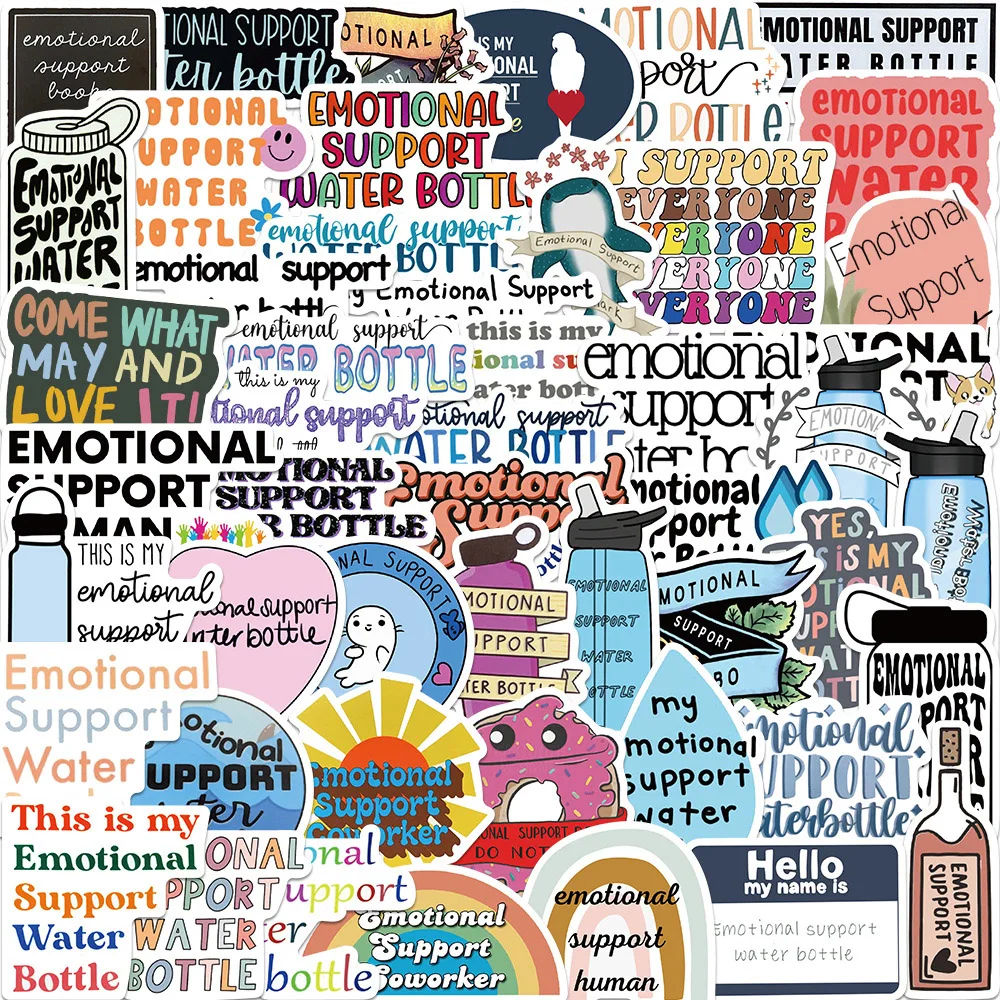 

10/30/50pcs Inspirational Emotional Phrases Cartoon Stickers Laptop Guitar Luggage Phone Graffiti Sticker Decal Kid Classic Toy