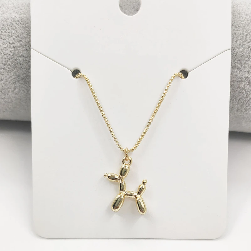 

Cute Balloon Puppy Pendant Necklaces for Women Simple Animal Dog Clavicle Chain Necklace Hiphop Fashion Jewelry Accessories