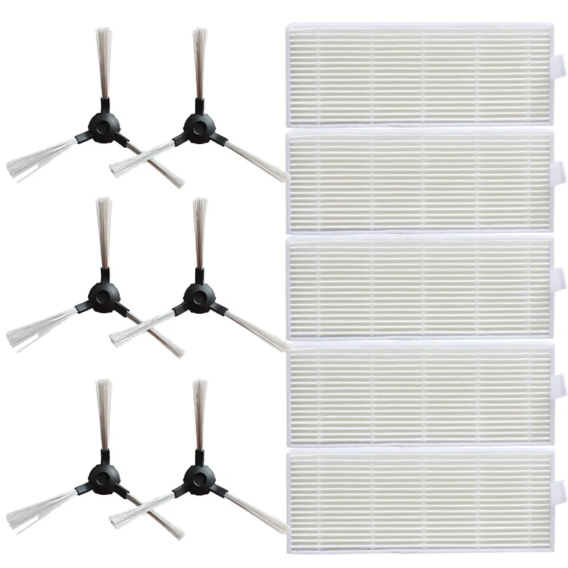 

10 side brushes + 10 filters HEPA for Proscenic 811 GB / 911SE sweeper accessories plastic cleaning product replacement