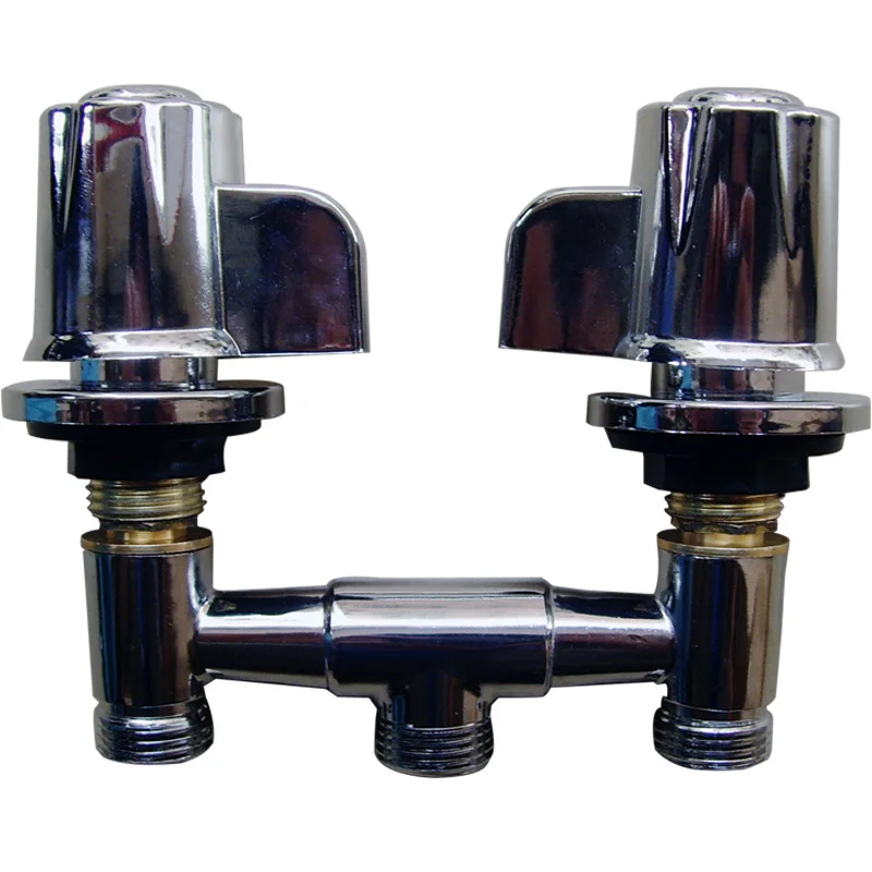 

1 шт. для парикмахерской, смеситель с двойной ручкой для мытья волос, для холодной и горячей воды, смеситель с двойным переключателем