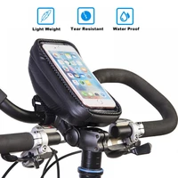 bicycle bag frame front tube bag touch screen waterproof eva pannier cycling handlebar bag bicycle accessories mountain bike