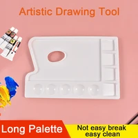 10 well plastic rectangular artist painting palette paint color mixing tray for kids art students classroom craft projects
