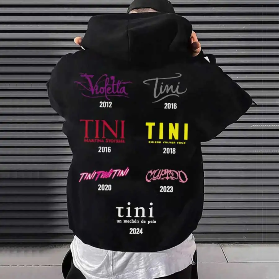Фото Tini Stoessel Futtura Album Tour Cover Толстовка с капюшоном для мужчин и женщин Пуловер в стиле хип-хоп Уличная одежда Мягкая повседневная толстовка Топы с предупреждением 1110-5 №1