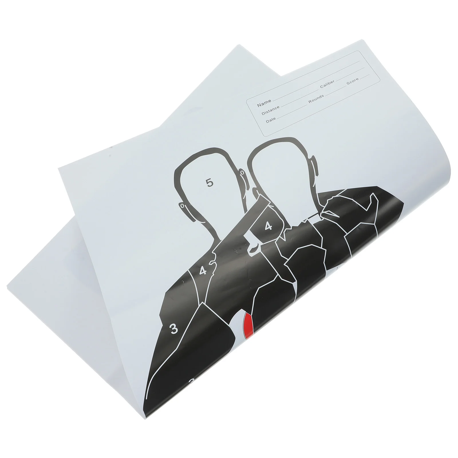 

2 Sheets Game Target Paper Sports Toys Portable Label Creative Labels Training Shot Professional Practice Body Spot Soldier
